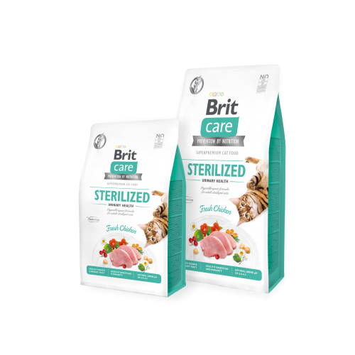 Brit Care Cat Grain Free Sterilised Urinary Health  Chicken E Peas